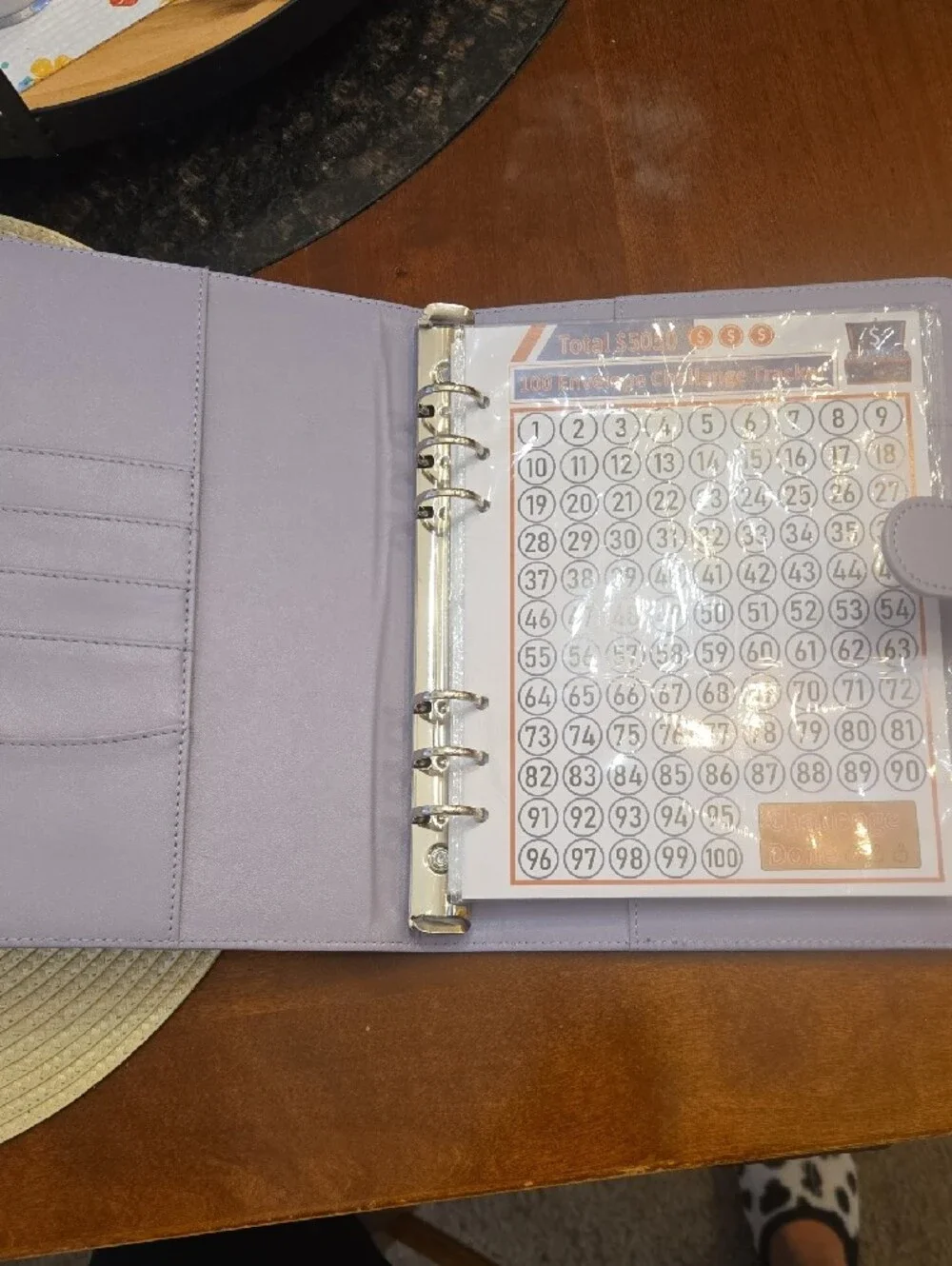 Envelope Savings Challenge Organizer - Lavender
